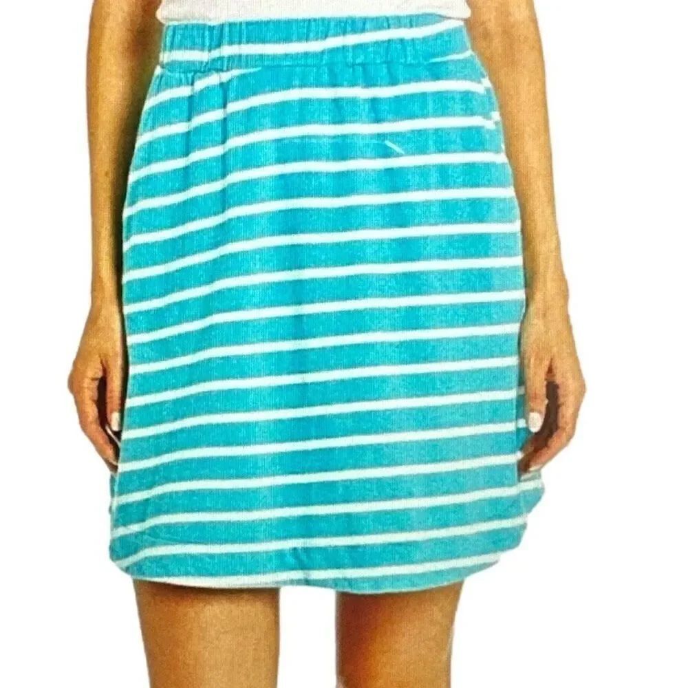 FRESH PRODUCE Women’s Striped Casual Skirt Blue/White Size Extra Large